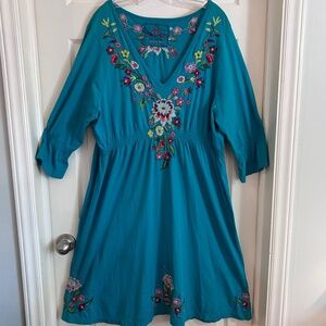 JW Los Angeles Cotton Knit Dress, 3X